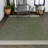 Alda Modern Minimalist Mingled Solid Green/Cream Indoor/Outdoor Rug-1254721600