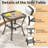 7-Person Outdoor Patio Conversation Rattan Seating Group With 2-In-1 Propane Fire Pit Table,2 Swivel Chairs and Beige Cushions-1851674741