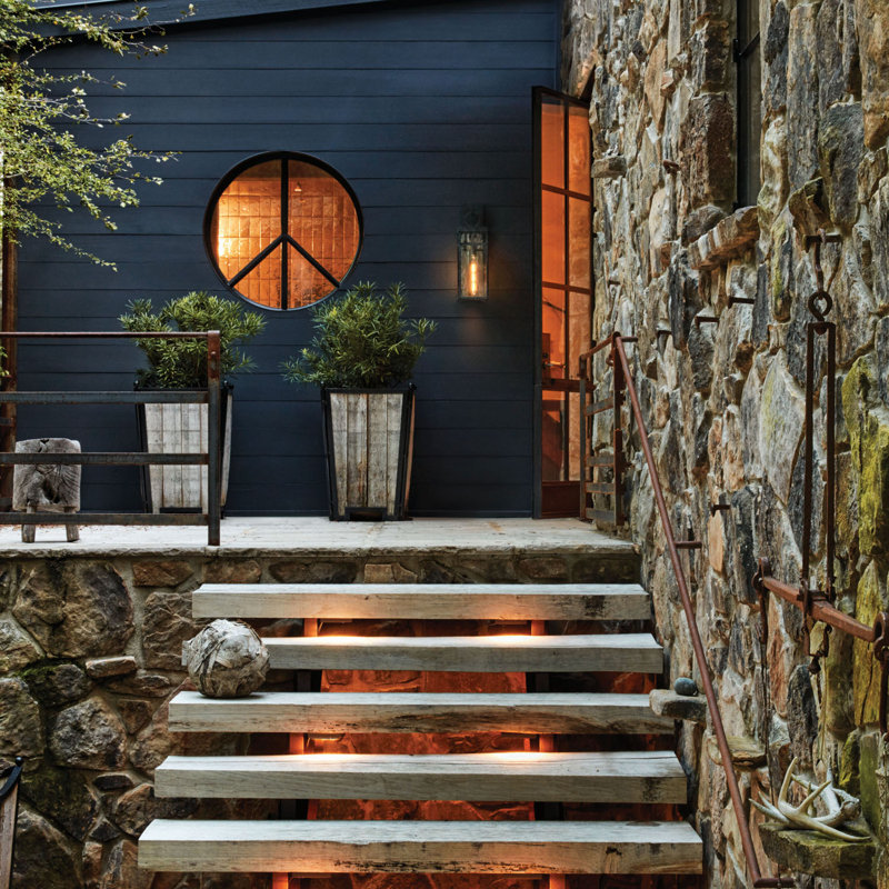 Porter Outdoor Wall Lantern, Aged Zinc, 18.5" H x 6" W x 7.5" D
