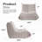 Armless Bean Bag Chair & Lounger Fireside Foam Chair-1334905494