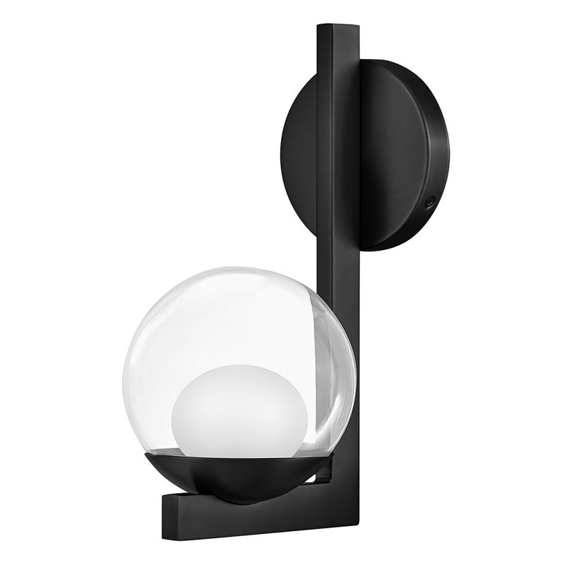 Hinkley Sunni Medium Single Light Sconce, Black