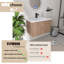 Ensemble de meuble-lavabo mural simple 30 po avec lavabo en résine Acorn-952944327-967181188