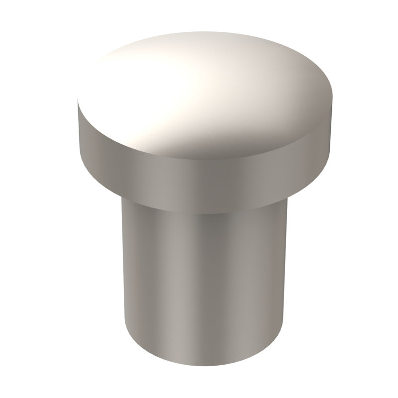 Poignée champignon Ballenas, Nickel satiné