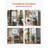 Over The Toilet Storage Cabinet, 66.14 in Height Bathroom Storage Organizer with Double Door and Adjustable Shelf, Bathroom Space Saver Organizer Above Toilet with Open Shelf, White