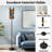  68.5" Standing Floor Lamp Football basketball soccer ball baseball sport Dimmable Metal Pole Lamp with Linen Lampshade LED Bulb Included