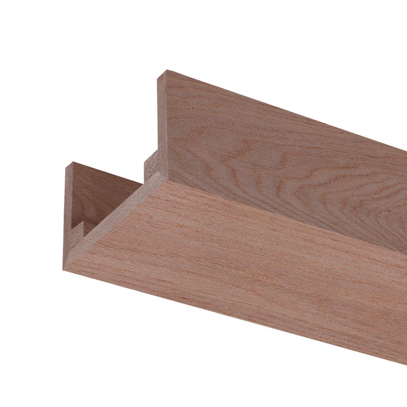 Natural Red Oak Unfinished U-Shaped Decorative Beam