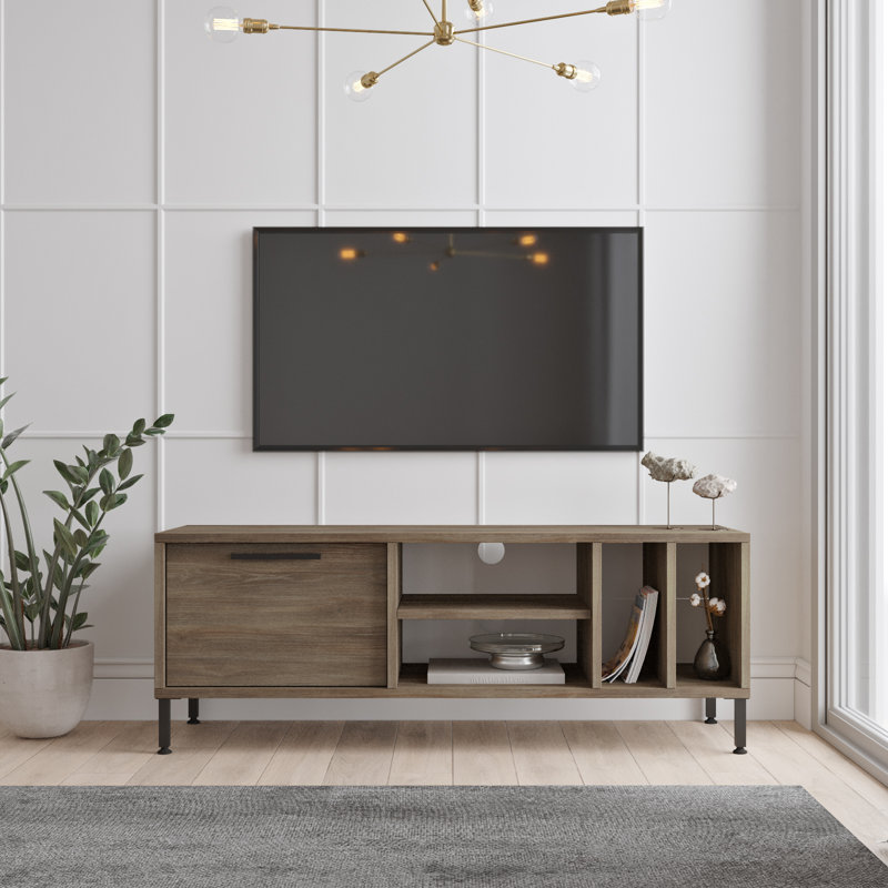 Smith Unfinished TV Stand for TVs up to 40", Brown