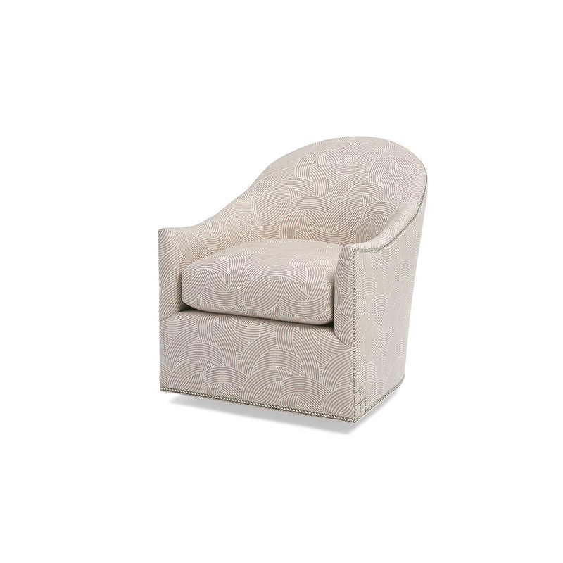 Khloe Barrel Chair, Arraya Amber Polyester Blend