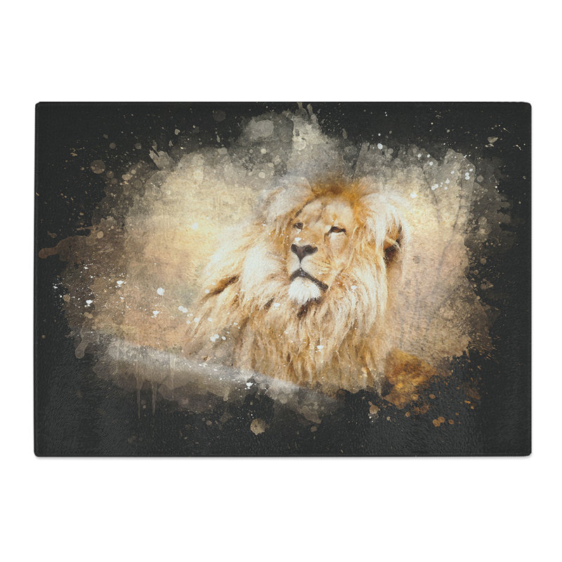 Lion Vol.1 Paint Splash Chopping Board, 20cm W x 28.5cm L