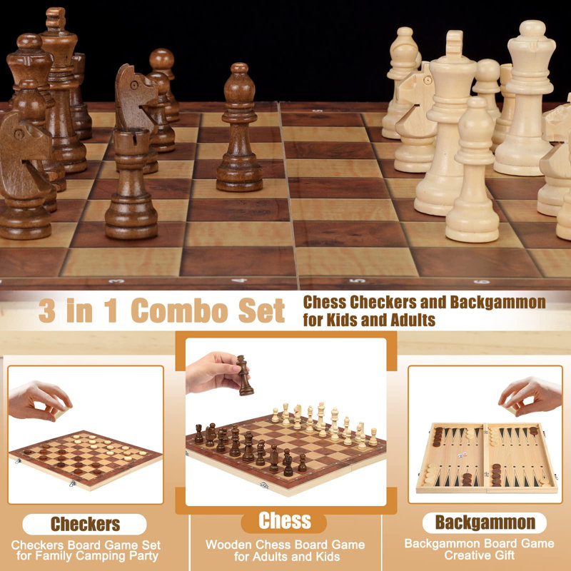 Bisiot 17.2'' L Manufactured Wood Game Set