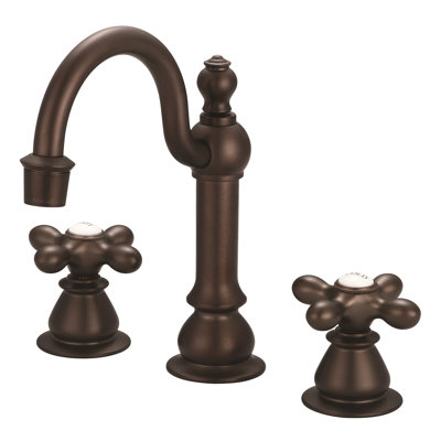 Widespread 2-handle Bathroom Faucet with Drain Assembly