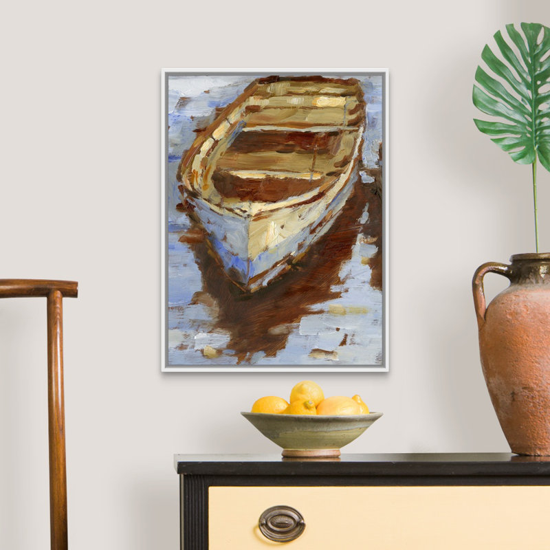 «Warm Light II» par Ethan Harper - reproduction d'art sur toile, H 26 po x l 20 po x P 1,75 po, Cadre flottant blanc