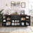 63'' Barn Door Kitchen Storage Cabinet, Farmhouse Sideboard Buffet Cabinet-1304523099