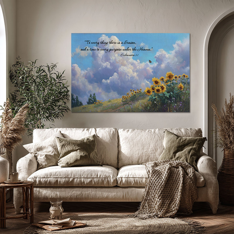 Art mural en toile grand format Sunlit Calling - Décoration de salon, de chambre à coucher ou de bureau, L 60 po x H 40 po