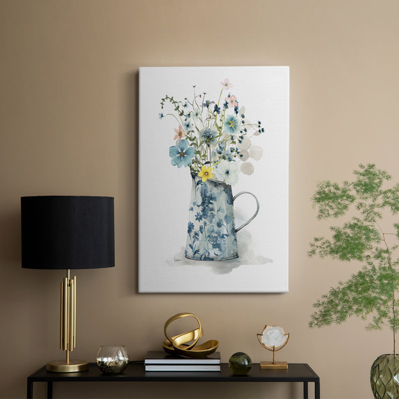 Cottage Garden Blues II - galerie sur mesure, H 18 po x l 12 po