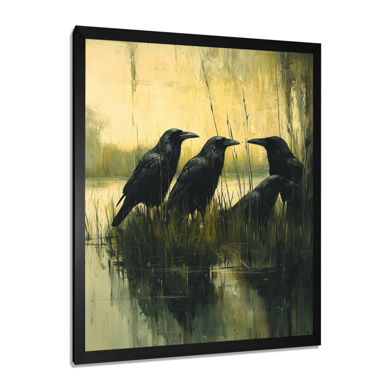 Lamberton - animaux, art mural, Noir, H 20 po x l 12 po, Reproduction encadrée d'une seule photo