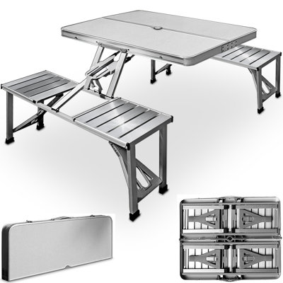 Deidre Rectangular 4 - Person 85.5Cm L Picnic Table