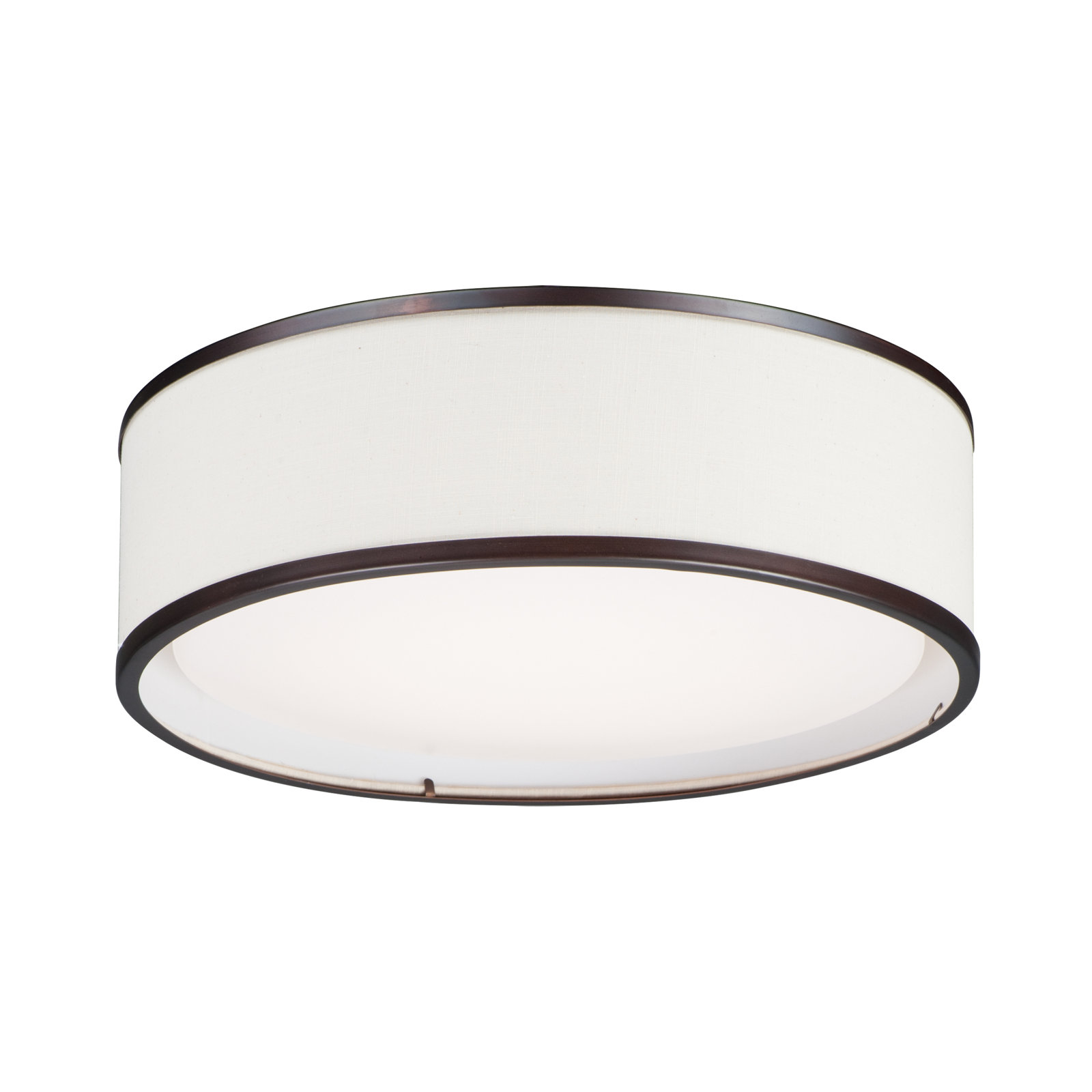Jessalyn Single Light LED Flush Mount, 5.5" H x 20" W x 20" D, Satin Nickel/White