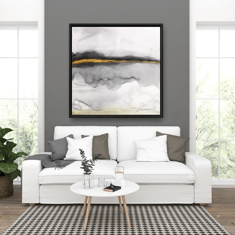«Gold Stripe Abstract» sur toile