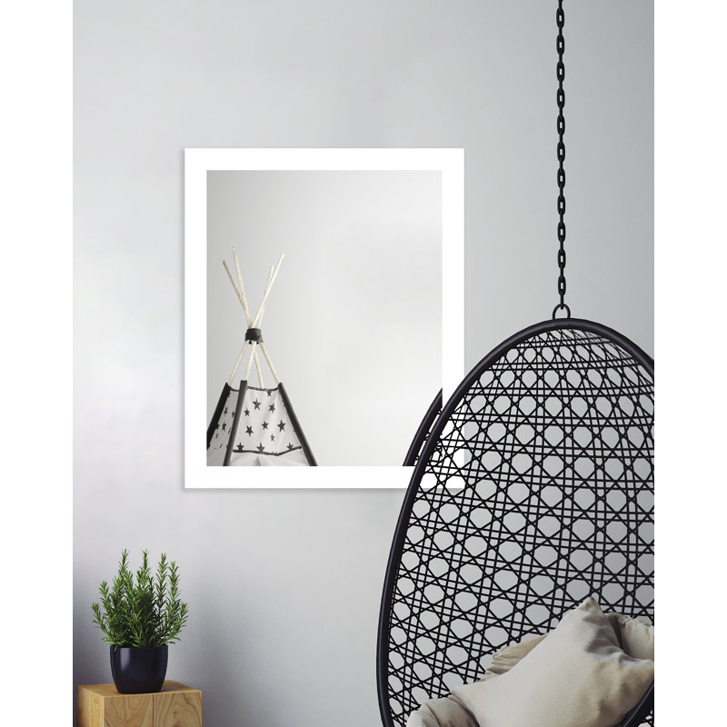 Tieger Mirror, 41" H x 32" W, White