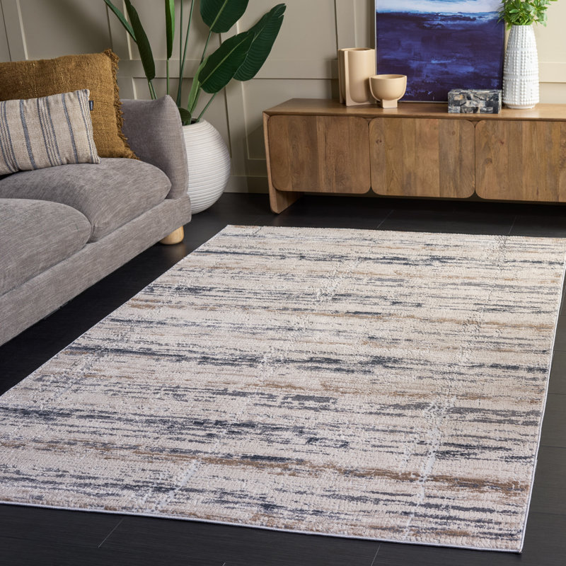 Tapis abstrait Keyra Performance, Rectangle 5 pi 3 po x 7 pi 6 po
