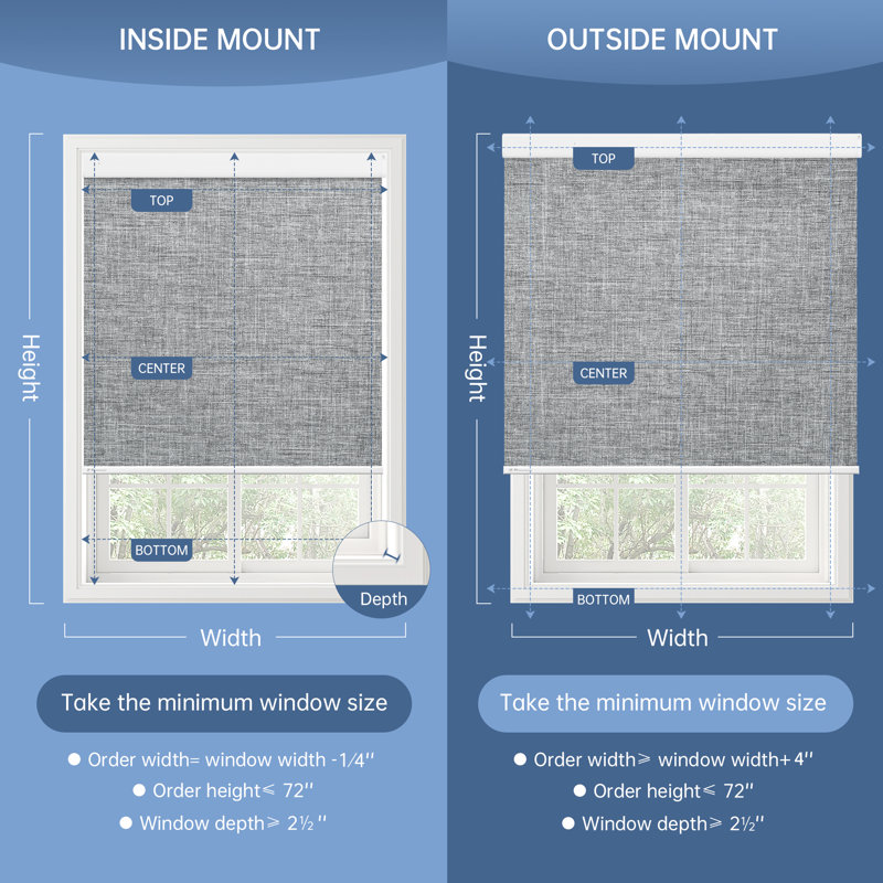 Store à enroulement occultant et motorisé sans fil Fastfix, Gris, L 29 po x L 72 po