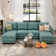 Zendejas 6 - Piece Modular U-Shape Sectional Sofa with Ottoman
