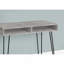 Bureau d'ordinateur, bureau personnel, ordinateur portable, installation à gauche, à droite, tiroirs de rangement, L 40 po, travail, stratifié gris, métal noir, contemporain, moderne-899639280