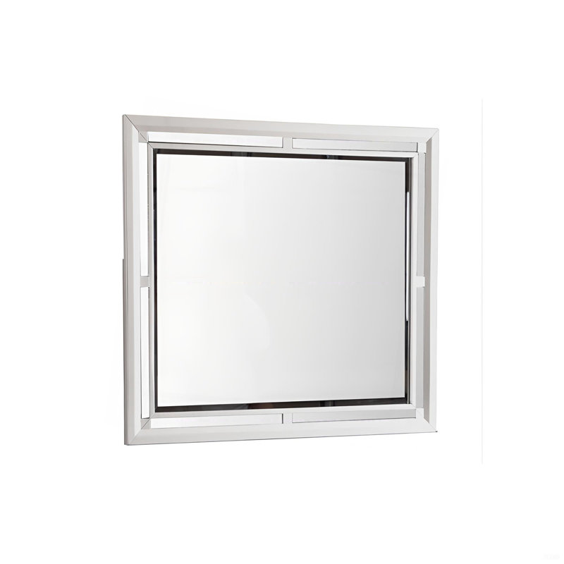 Miroir Alana, champagne argenté