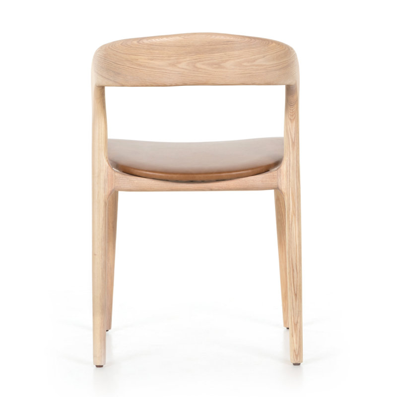 Kayla Leather Dining Chair, Sonoma Butterscotch Top Grain Leather, Natural