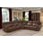 Kuo Upholstered Reclining L-Shaped Sectional Right Hand Facing-1202126488