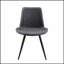 Ensemble 2 pièces de chaises de salle à manger de conception moderne avec similicuir gris et pieds en métal robuste pour un confort élégant