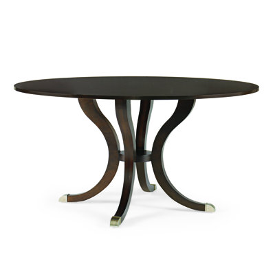 Tribeca Round Walnut Wood Dining Table