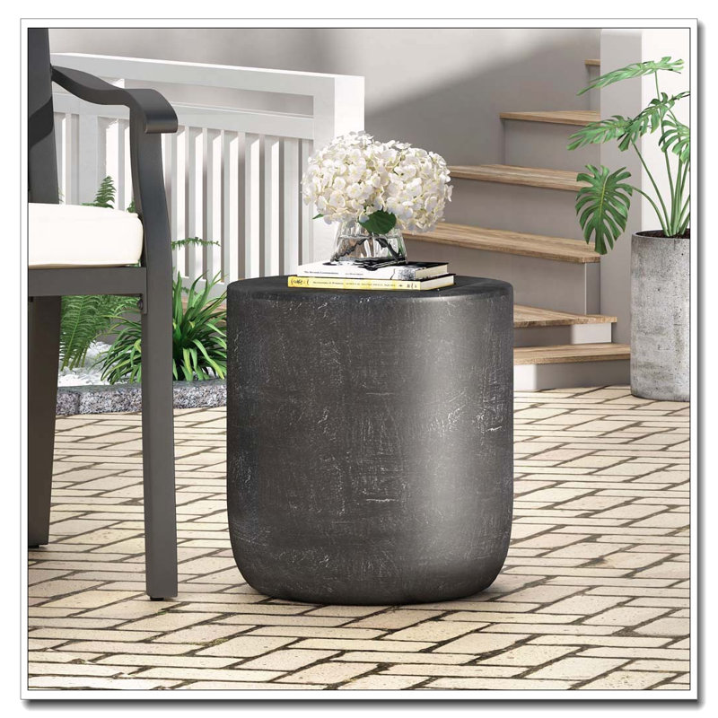Outdoor LightWeight Concrete Side Table