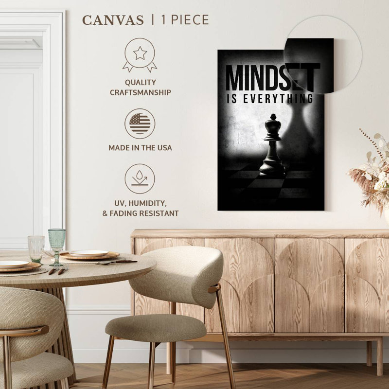 Mindset Is Everything II, 45" H x 30" W