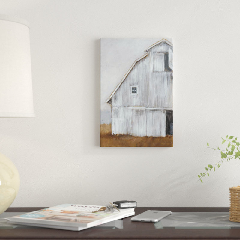 « abandonné grange ii », reproduction d’impression sur toile, H 18 po x l 12 po x P 1,5 po, Toile tendue, Pas de tapis