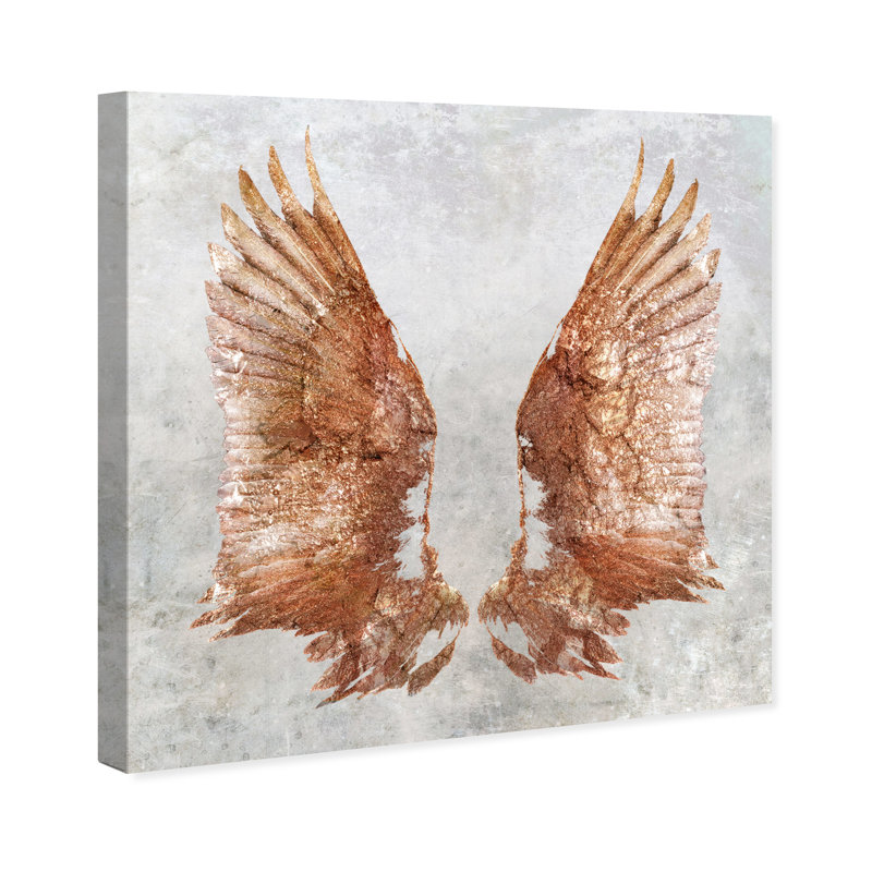 «Rose Gold Wings», impression sur toile tendue, H 40 po x l 40 po x P 1,5 po, Toile tendue