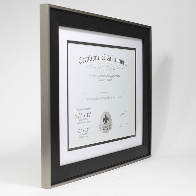 Cadre photo pour documents Bittner, Noir / argent