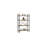 Gervin 39.4" H x 23.6" W Metal Etagere Bookcase-233554214