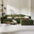 Ours en peluche vert