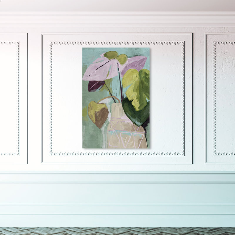 Vase floral abstrait Ii, H 45 po x l 30 po x P 1,5 po