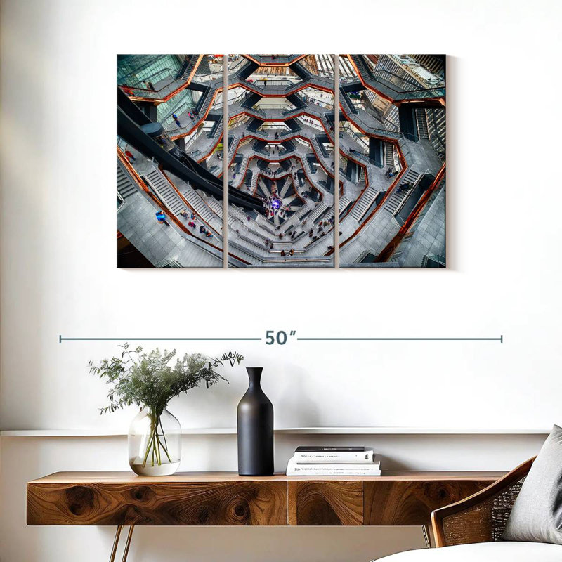 Lilie intérieur du navire Hudson Yards Manhattan, H 24 po x l 38 po