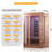 2-Person Indoor Infrared Sauna Room, 7 Low-EMF Panels, 1730W, 7-Color LED, Energy-Efficient Design Sauna Room