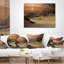Magnifique coussin décoratif à motif de paysage brun magnifique