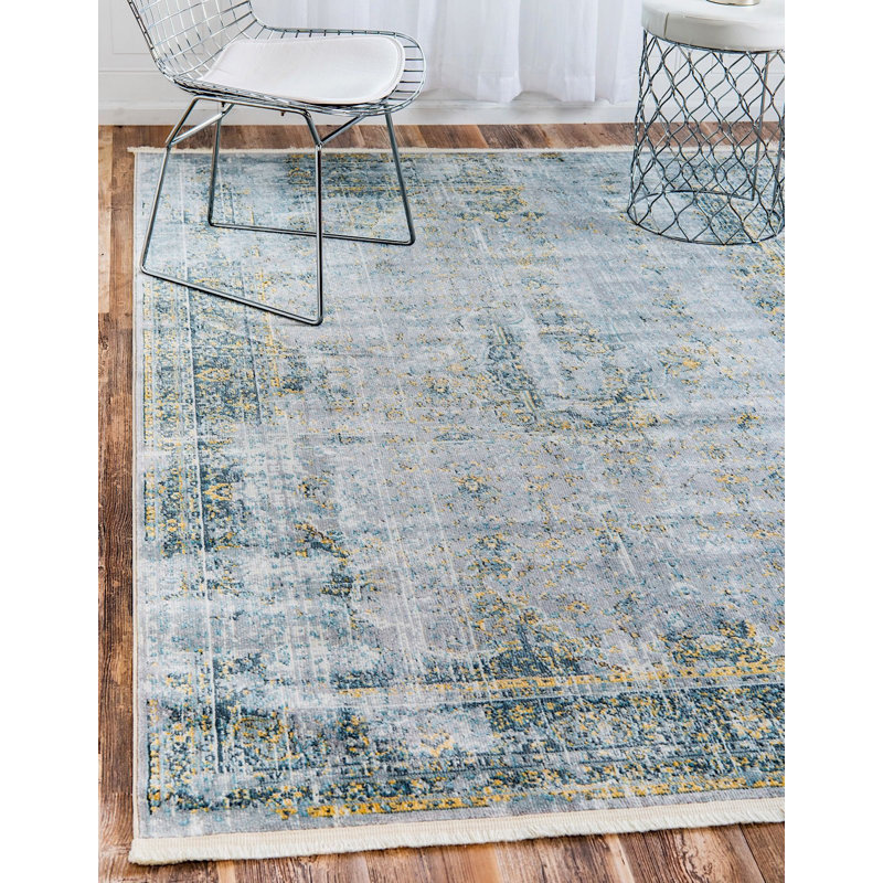 Tapis d'intérieur gris Folmar, Rectangle 5 pi 5 po x 8 pi