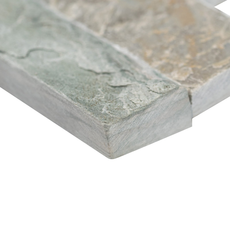 Stonecrest 6 in. x 24 in. Split Face Natural Stone Ledger Panel Wall Tile, Cobalt Mist