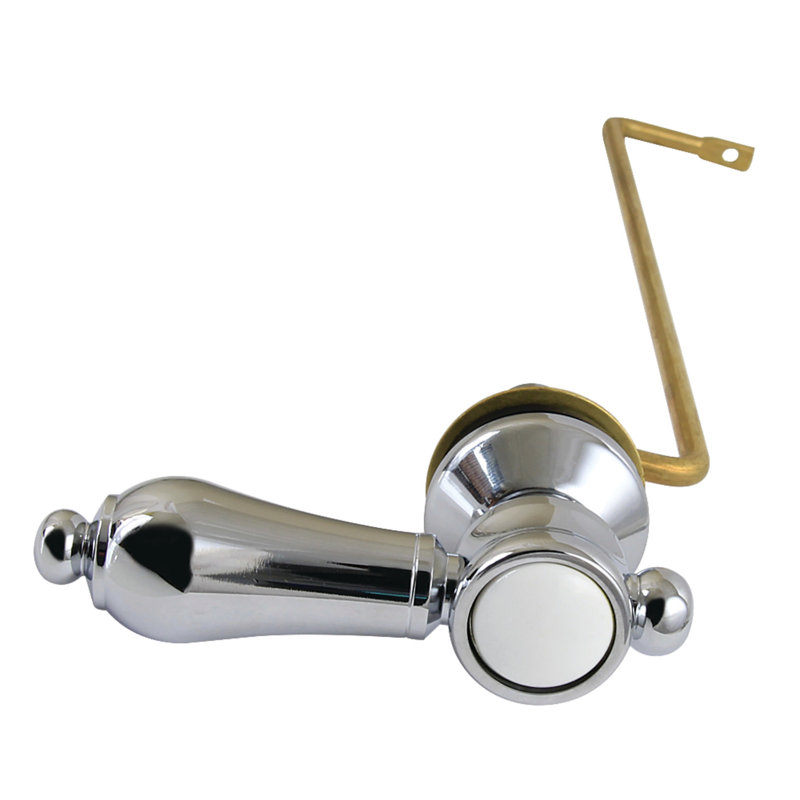 Levier de réservoir de toilette à fixation latérale Kingston Brass Heirloom, Chrome poli
