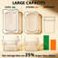Ensemble de 12 bacs de rangement en plastique transparent, organisateurs multi-usage pour garde-manger, cuisine, armoire, étagère et réfrigérateur, sans BPA et durable