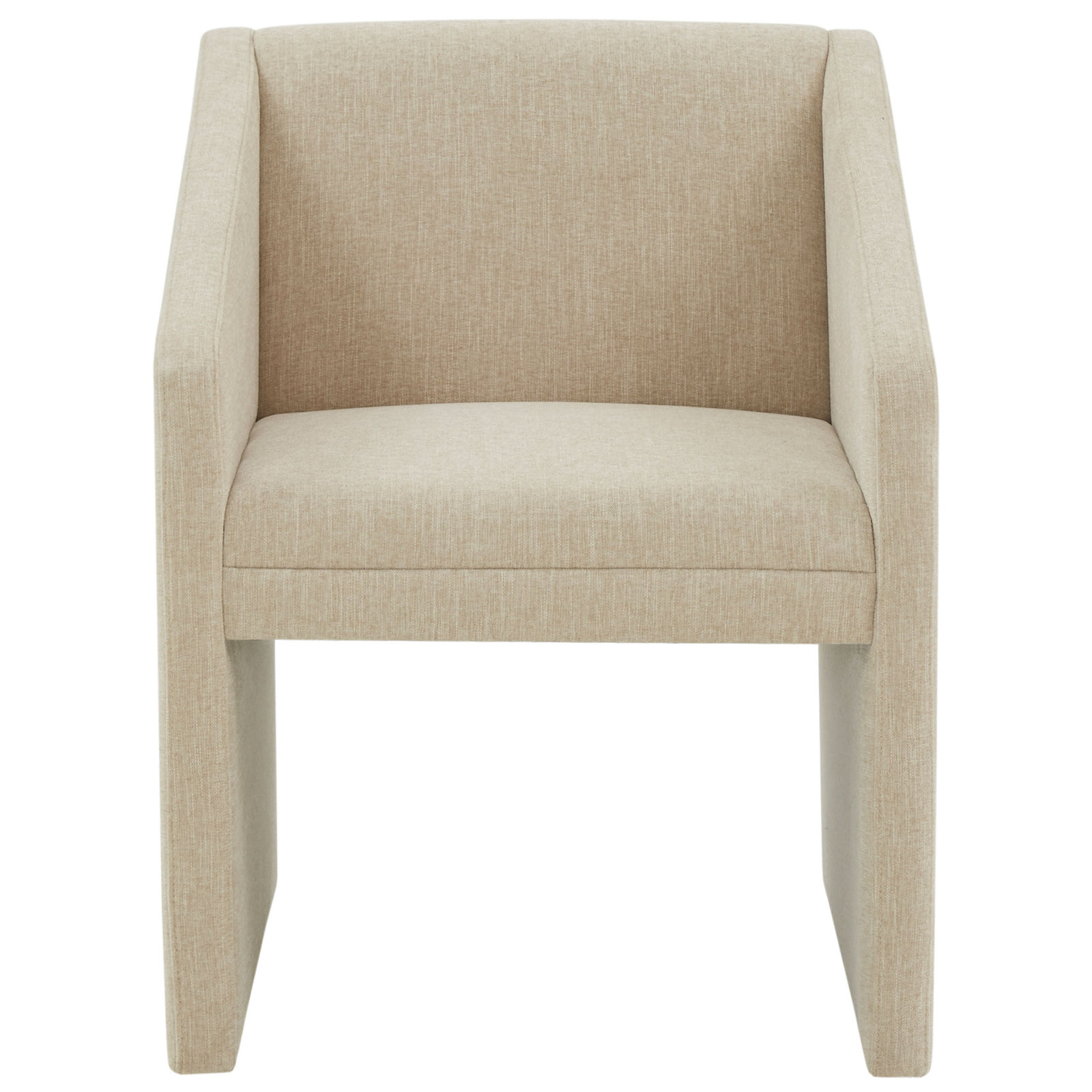 Dimeo Upholstered Armchair, Beige Linen