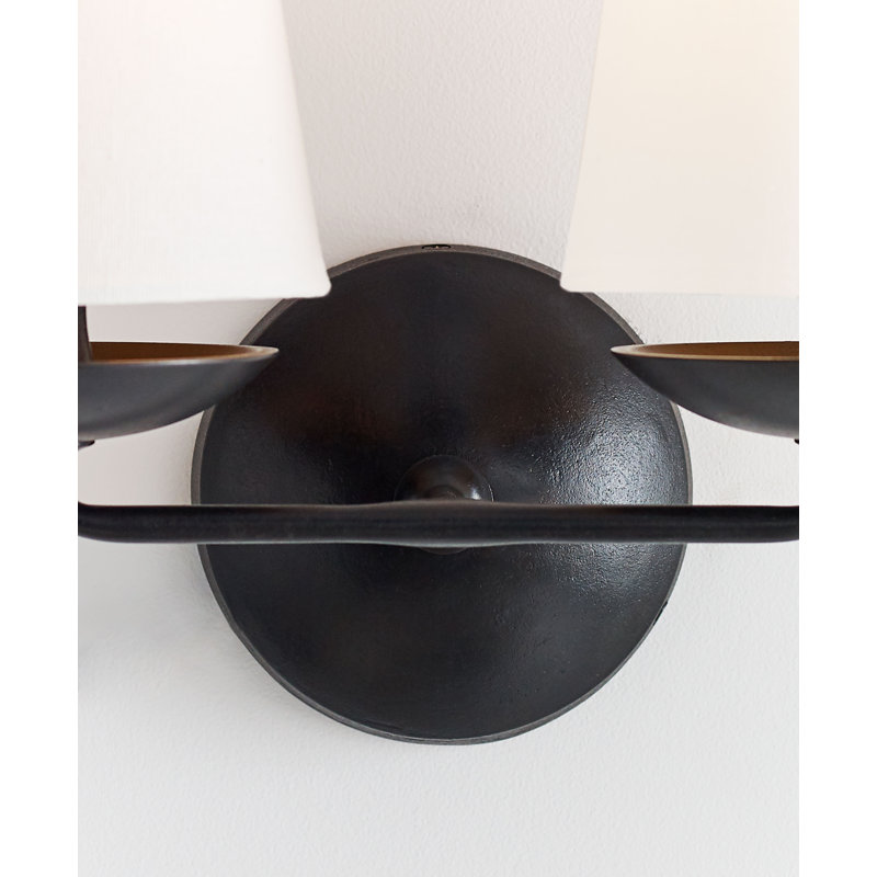 AERIN Fontaine Double Sconce, Aged Iron